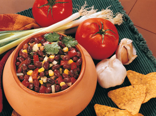 An image for the black bean fiesta salsa recipe