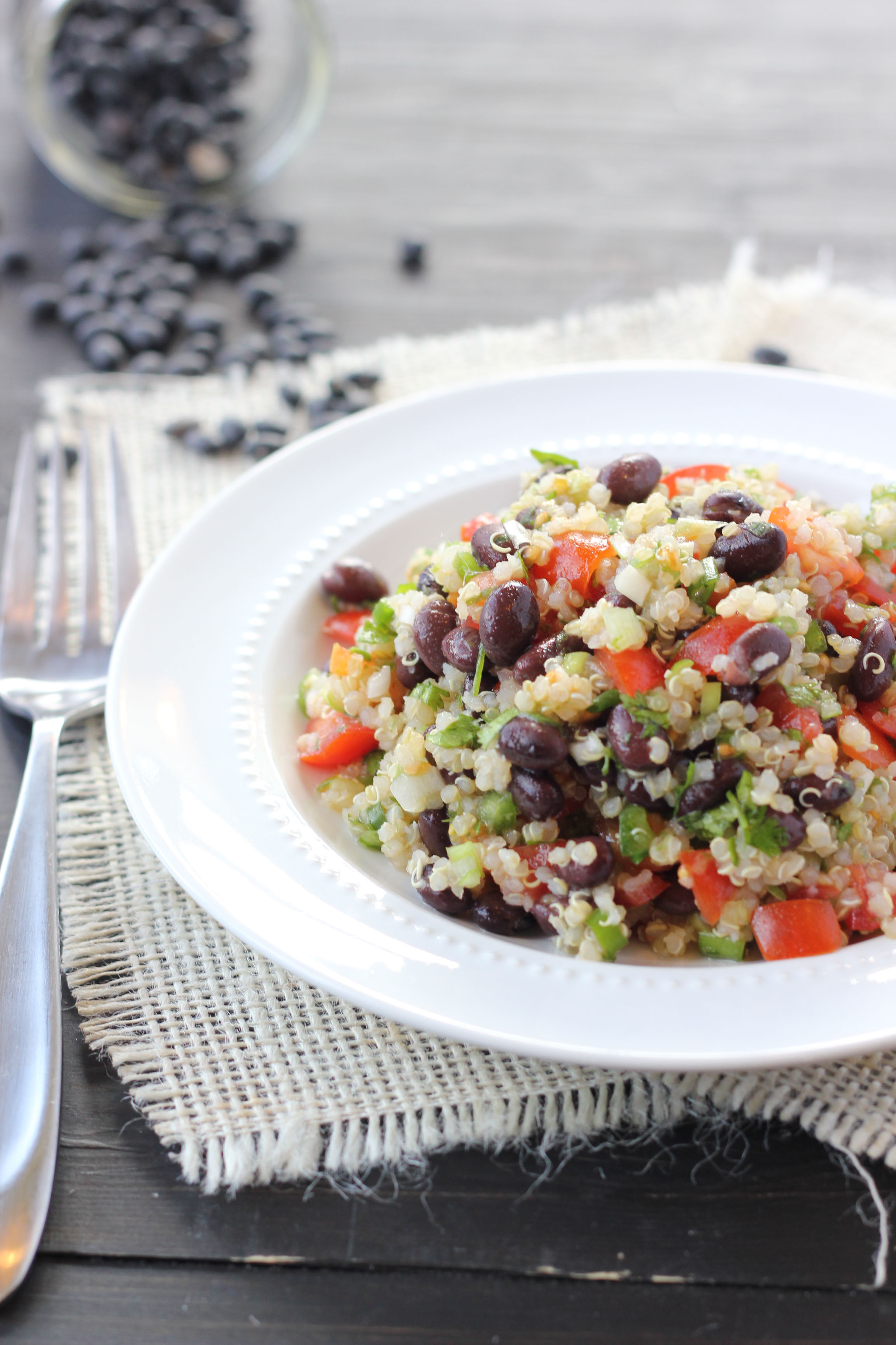 An example of the Quinoa and Black Bean recipe