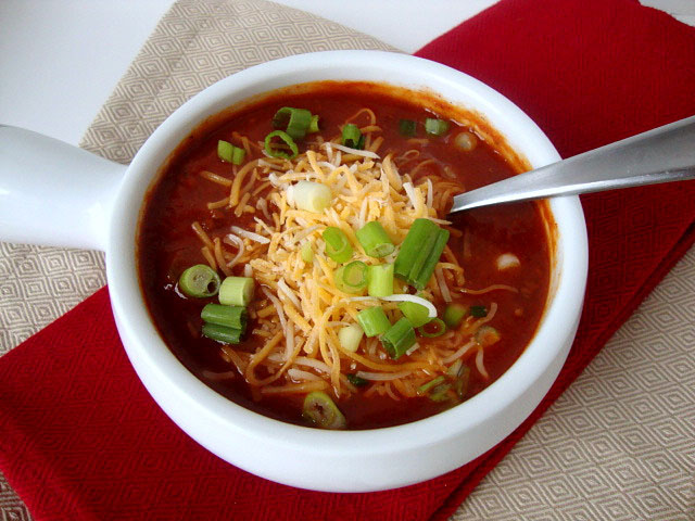 An image to provide an example of the class chili recipe