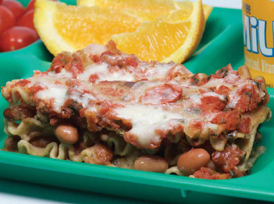 An image depicting the Mexican bean lasagna recipe brought to you by the Bean Institute.