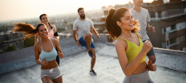 An image depicting folks exercising