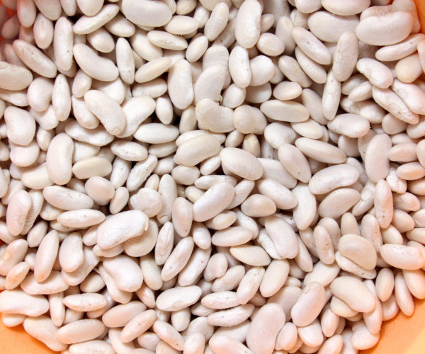 Provide an example of white kidney beans.